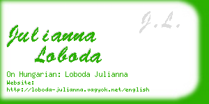 julianna loboda business card